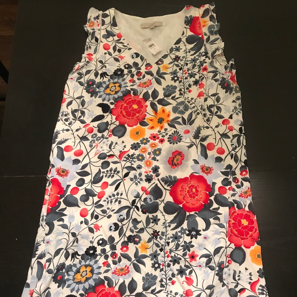 Floral swing/flare dress